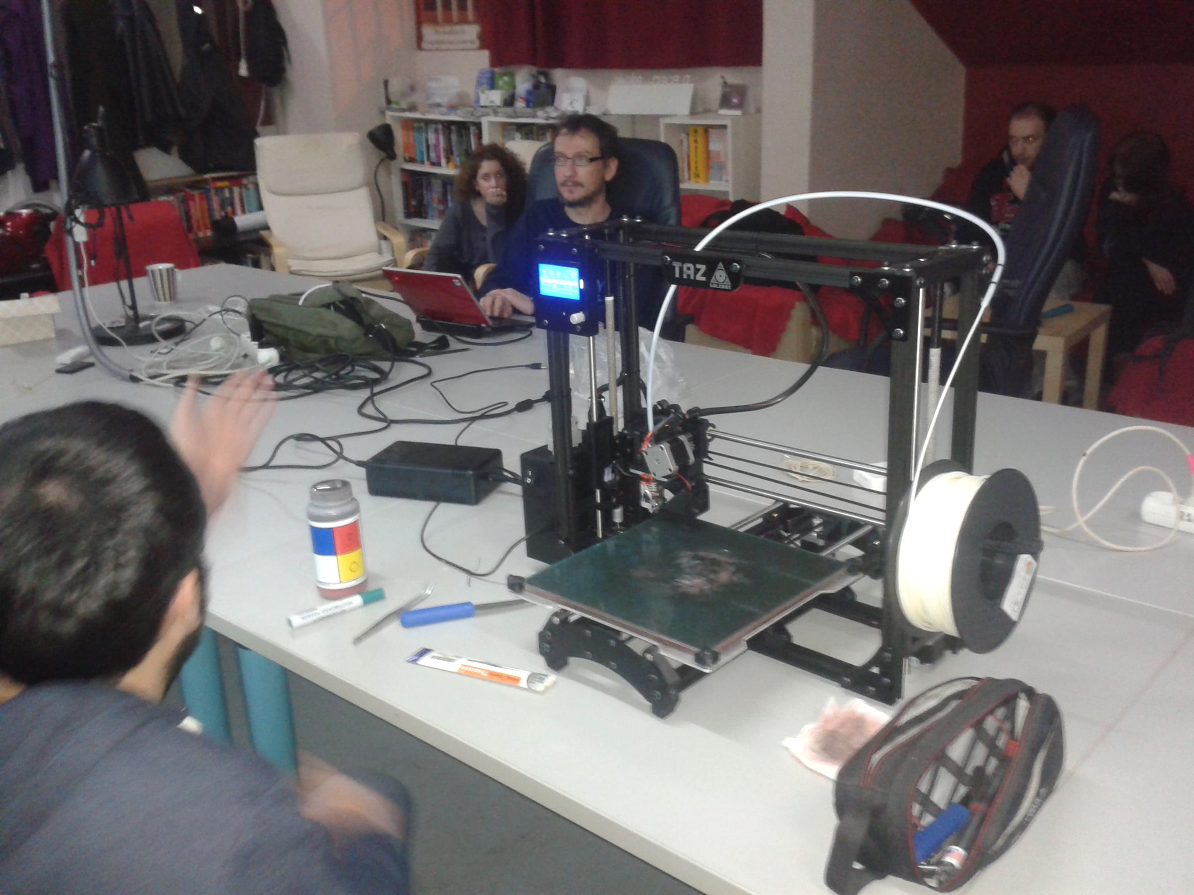 SatNOGS / SDR workshop bench — Athens hackerspace