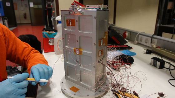 Qualification model of PICOBUS deployer getting ready for Thermal-Vacuum testing
